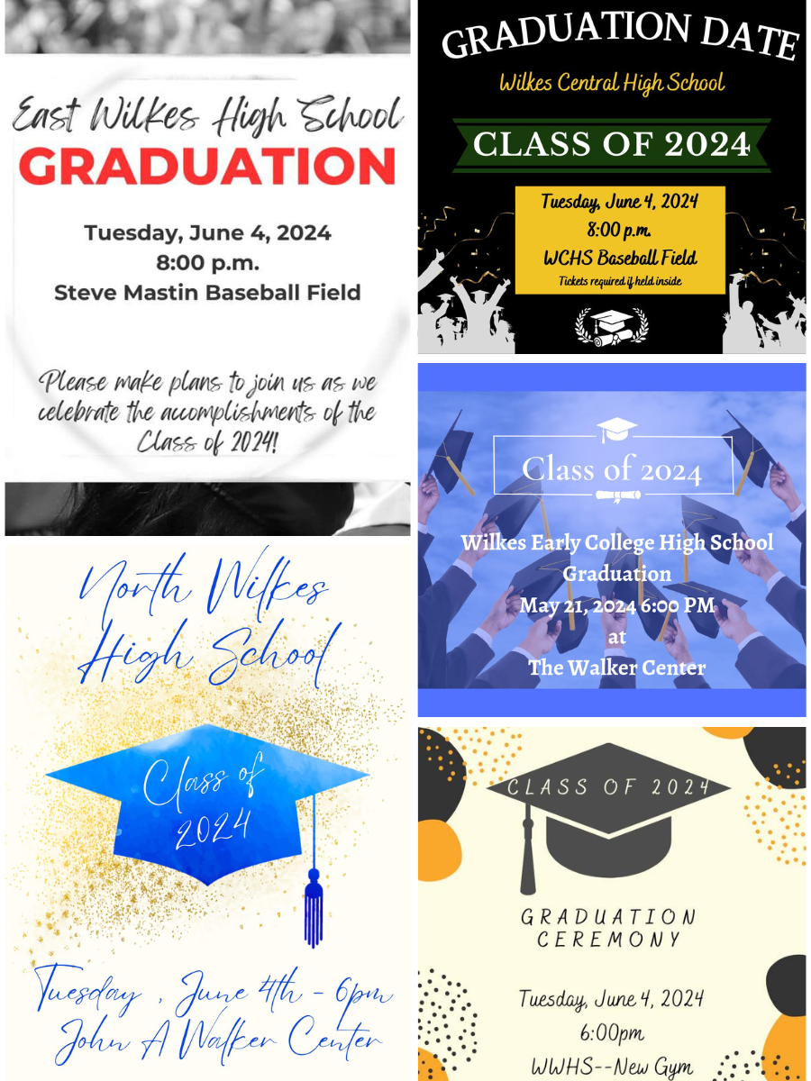 Graduation details for five high schools.